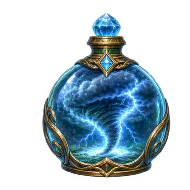 bottled miniature storm