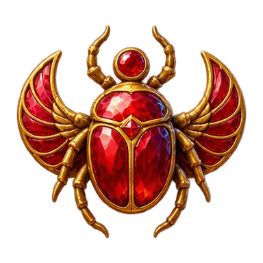 Ruby scarab